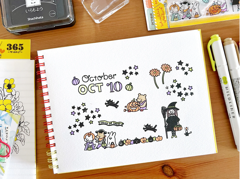 Sakuralala x Igloo*Dining* 365™ Clear Stamps - October