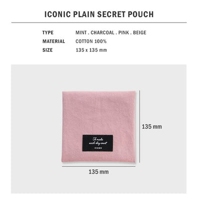 Iconic Plain Secret Pouch