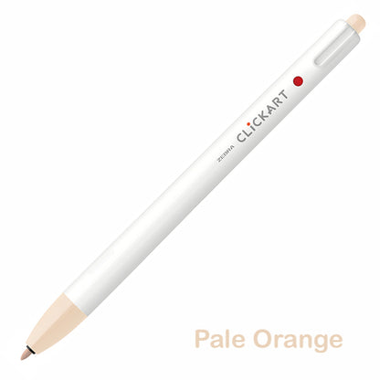 Zebra CLiCKART Retractable Markers - Orange and Yellow Series