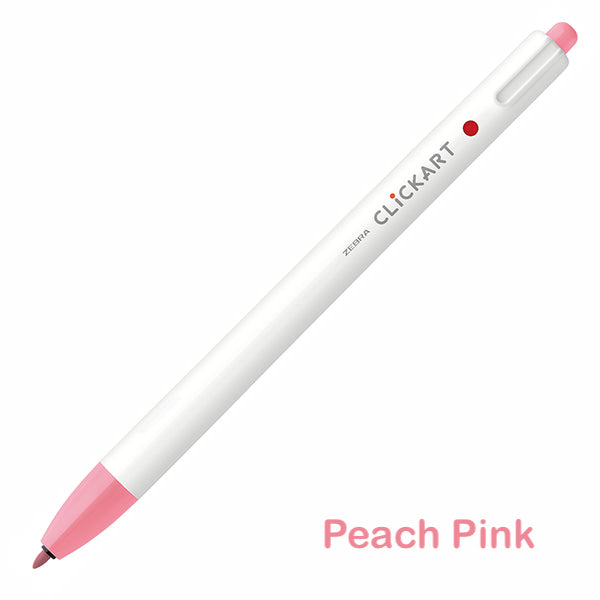Zebra CLiCKART Retractable Markers - Red and Pink Series