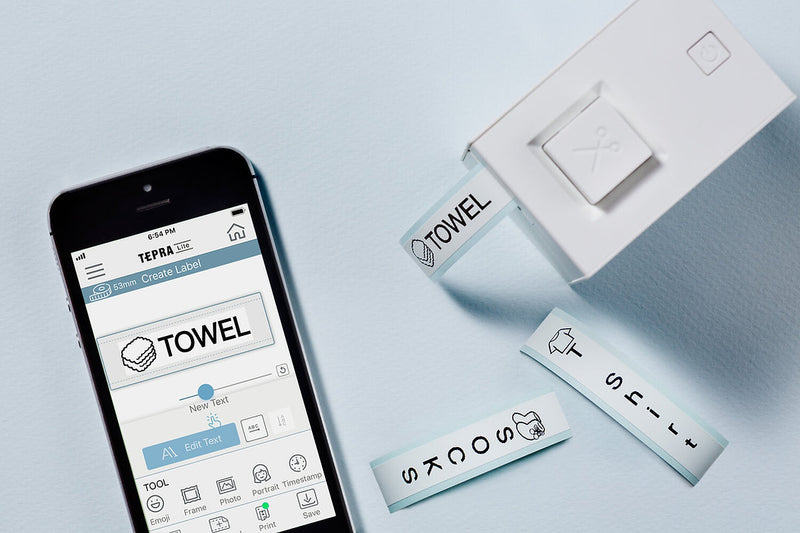 King Jim TEPRA Lite Smartphone Label Printer (LR30GS - White)