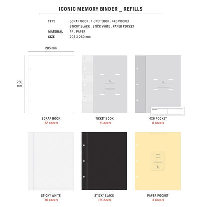 Iconic Pieces of Moment 3-Ring Binder Refill