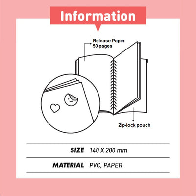 Jam Studio Release Sticker Book - Strawberry