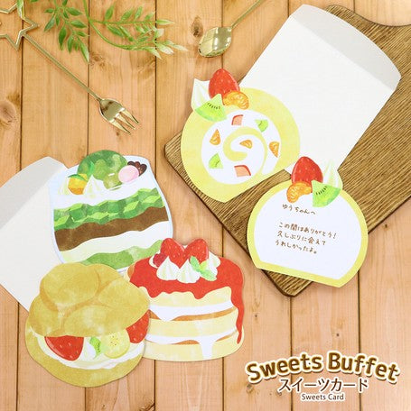 Kamiiso Sansyo Sweets Card - Strawberry Pancake