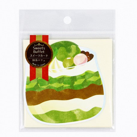 Kamiiso Sansyo Sweets Card - Matcha Parfait