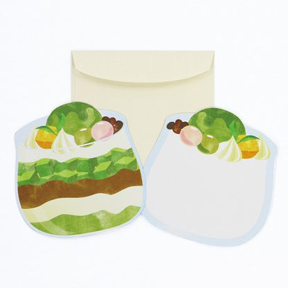 Kamiiso Sansyo Sweets Card - Matcha Parfait