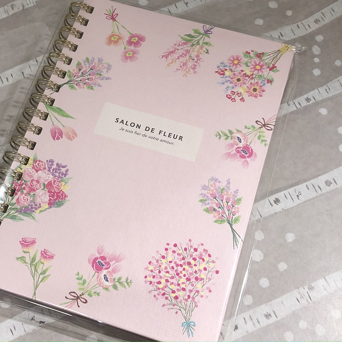 Mind Wave Salon De Fleur Ruled Notebook - Pink