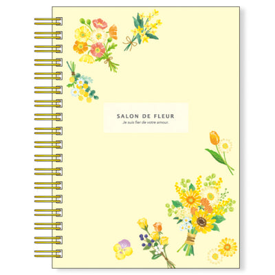 Mind Wave Salon De Fleur Ruled Notebook - Yellow
