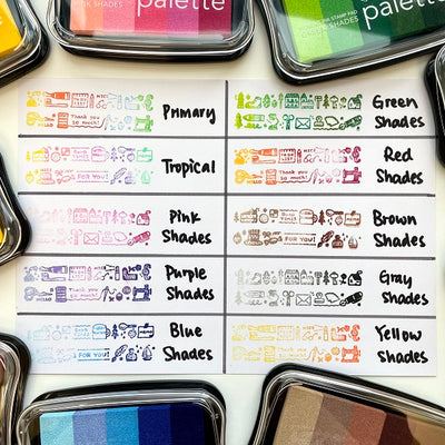 Tsukineko Colour Palette Stamp Pad - Yellow Shades