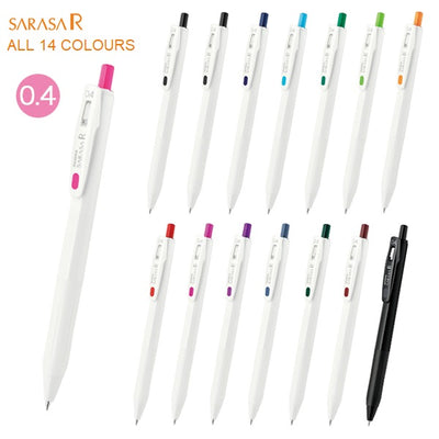 Zebra SARASA-R Gel Ink Rollerball Pen 0.4mm
