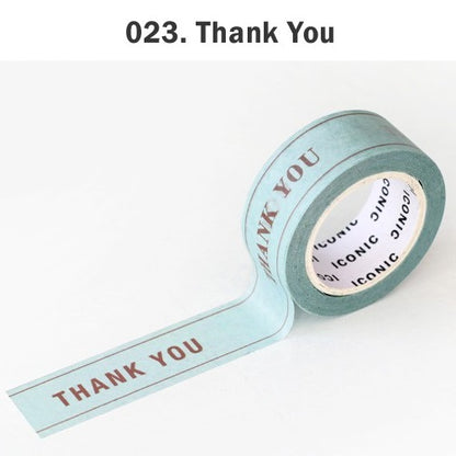 Iconic Message Masking Tapes