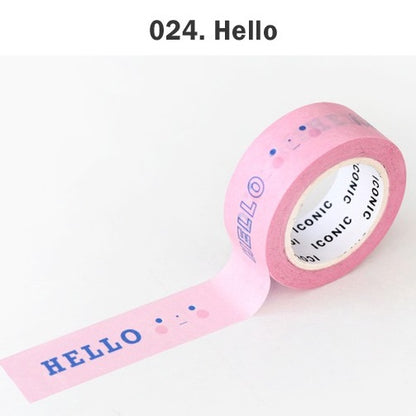 Iconic Message Masking Tapes