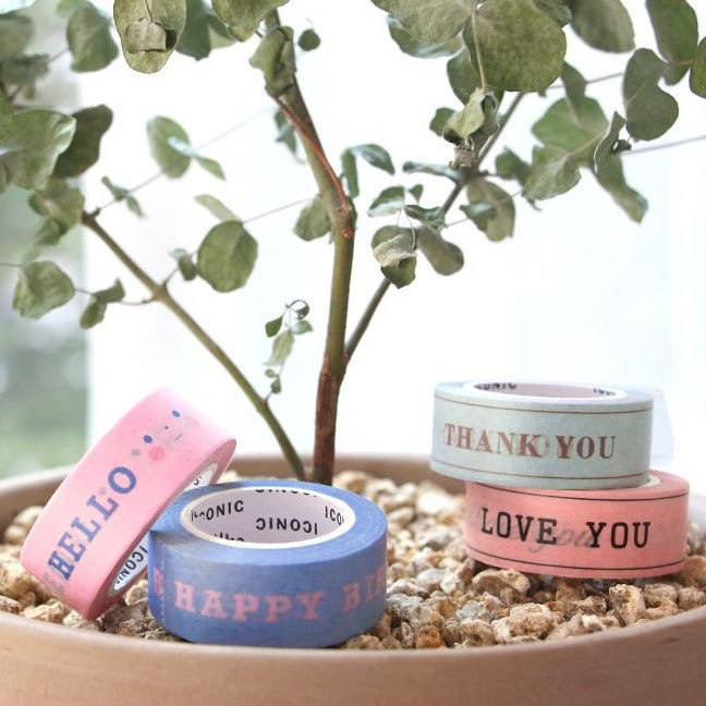 Iconic Message Masking Tapes