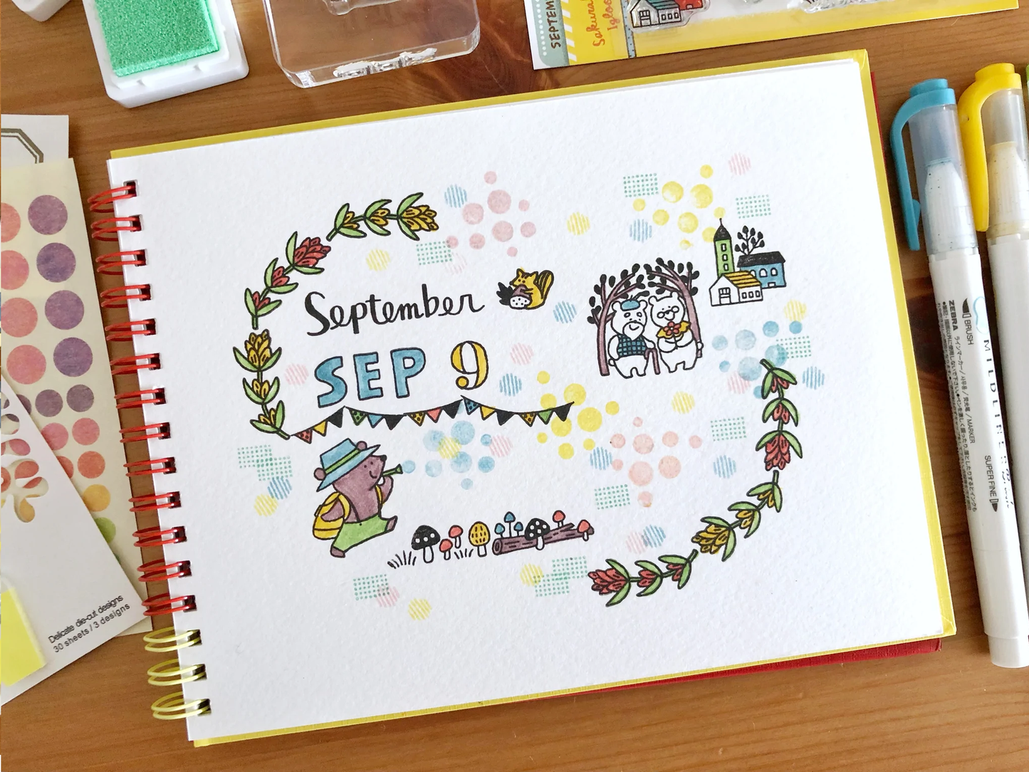 Sakuralala x Igloo*Dining* 365™ Clear Stamps - September