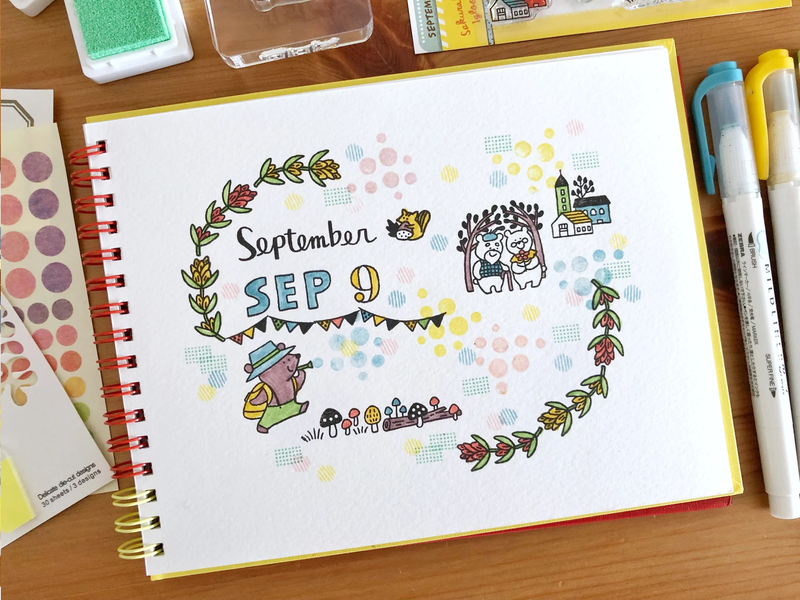 Sakuralala x Igloo*Dining* 365™ Clear Stamps - September