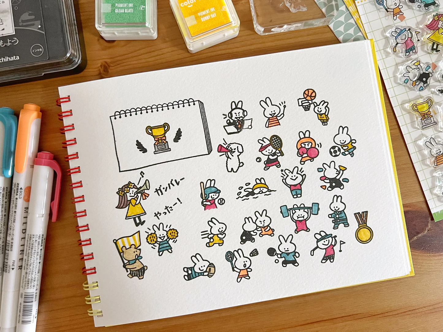 Sakuralala x Igloo*Dining* 365™ Clear Stamps - Sports