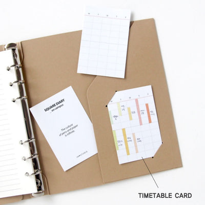 Jam Studio A6 Wide Square Diary Paper Cover