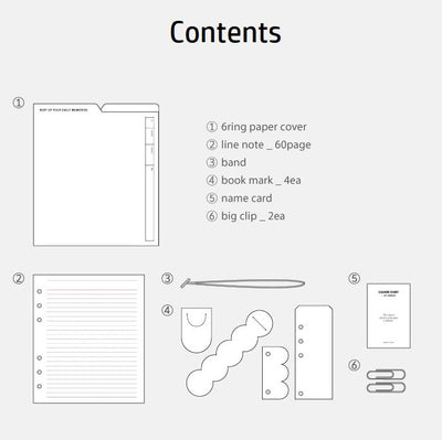 Jam Studio A6 Wide Square Diary Paper Cover