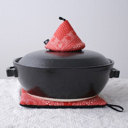 &NE Pot Trivet Mittens - Hana White