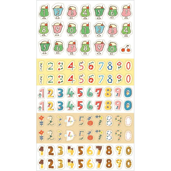 Furukawa Paper Works My Life Collection Sticker  - Numbers