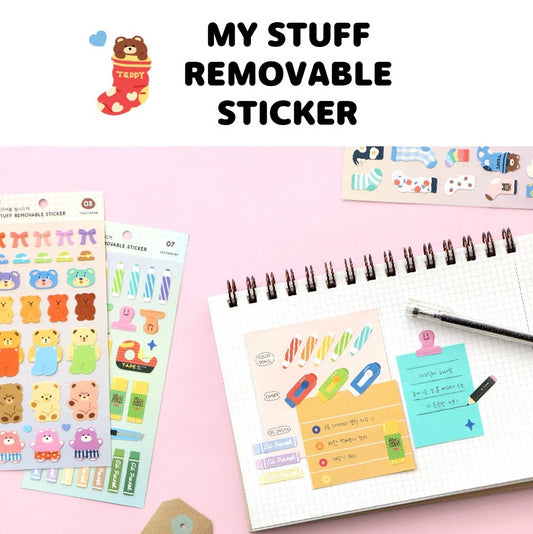 Iconic My Stuff Removable Stickers
