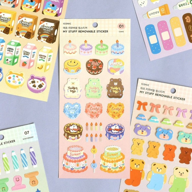 Iconic My Stuff Removable Stickers