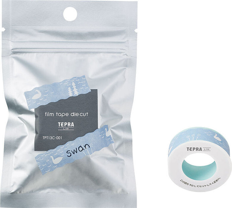 King Jim Tepra Lite Film Tape Die-Cut - Swan (13mm)
