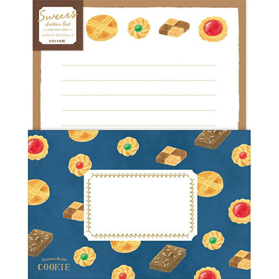 Furukawa Paper Works Girl's Time Collection Letter Set - Cookies