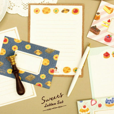 Furukawa Paper Works Girl's Time Collection Letter Set - Tart