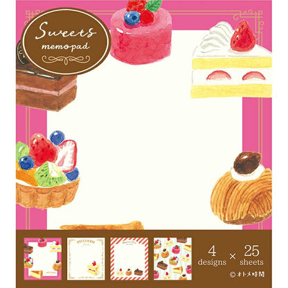 Furukawa Paper Works Girl's Time Collection Memo Pad - Cake