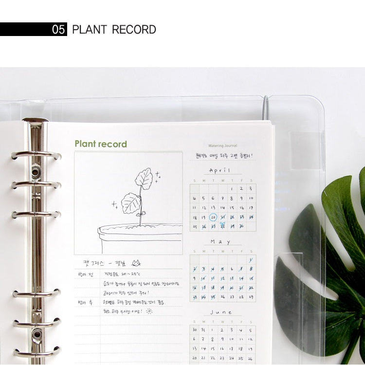 Jam Studio A6 Wide Theme Refill - 05 Plant Record