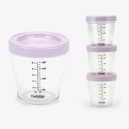 Dailylike Bonbon Tritan Bowl - Lavender (180ml, Set of 3)