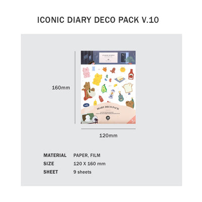 Iconic Diary Deco Pack V.10 Stickers