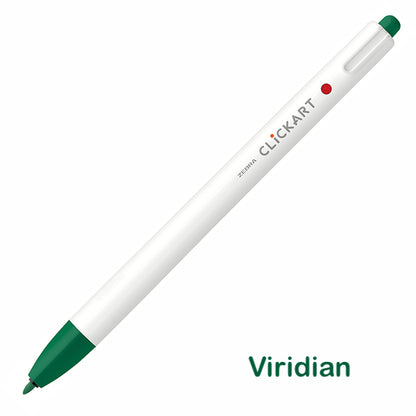 Zebra CLiCKART Retractable Markers - Green Series