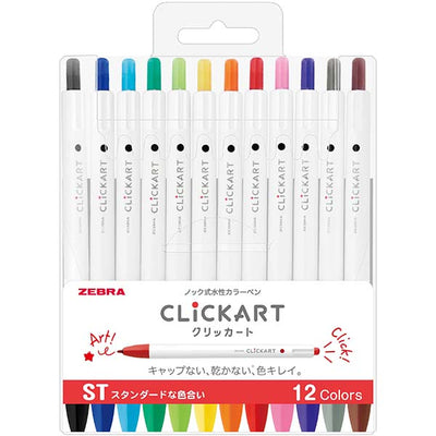 Zebra Clickart Retractable Marker Pen - Pale Rose - WYSS22-PR