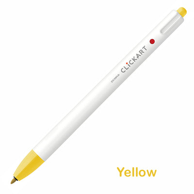 Zebra CLiCKART Retractable Markers - Orange and Yellow Series