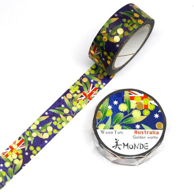 Kamiiso Sansyo Monde Masking Tape - Australia Golden Wattle