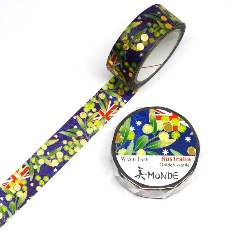 Kamiiso Sansyo Monde Masking Tape - Australia Golden Wattle