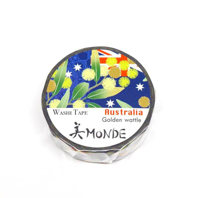 Kamiiso Sansyo Monde Masking Tape - Australia Golden Wattle