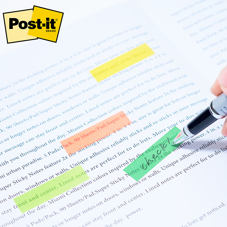 3M Post-it Film Assorted Colours Sticky Flags 6