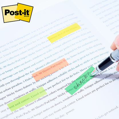 3M Post-it Film Assorted Colours Sticky Flags 6