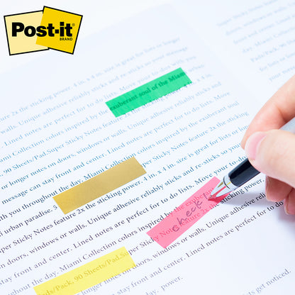 3M Post-it Film Assorted Colours Sticky Flags 8