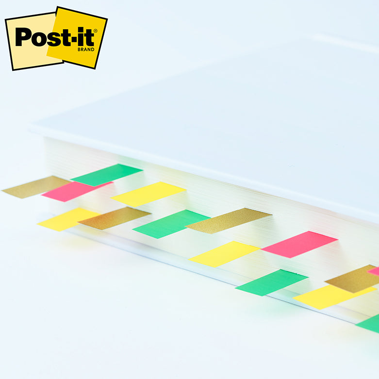 3M Post-it Film Assorted Colours Sticky Flags 8
