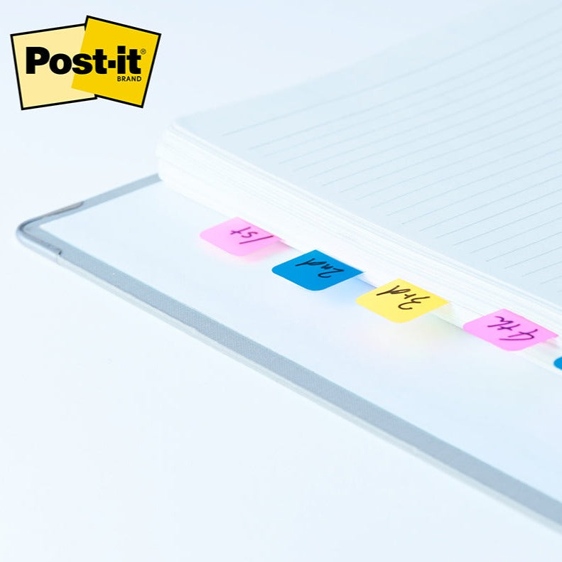 3M Post-it Film Assorted Colours Sticky Tabs 3