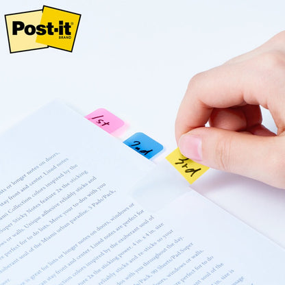 3M Post-it Film Assorted Colours Sticky Tabs 3