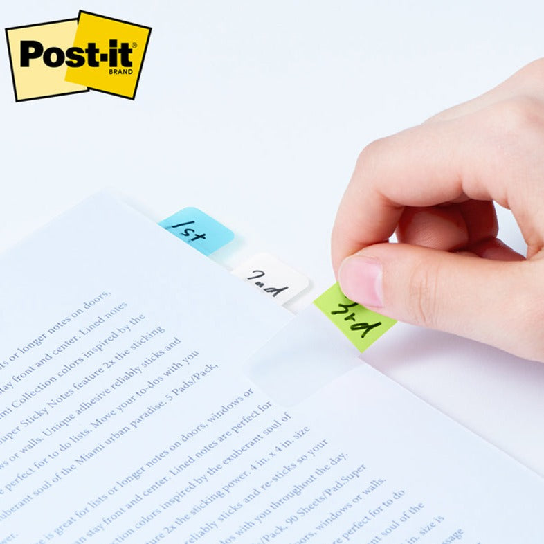 3M Post-it Film Assorted Colours Sticky Tabs 4
