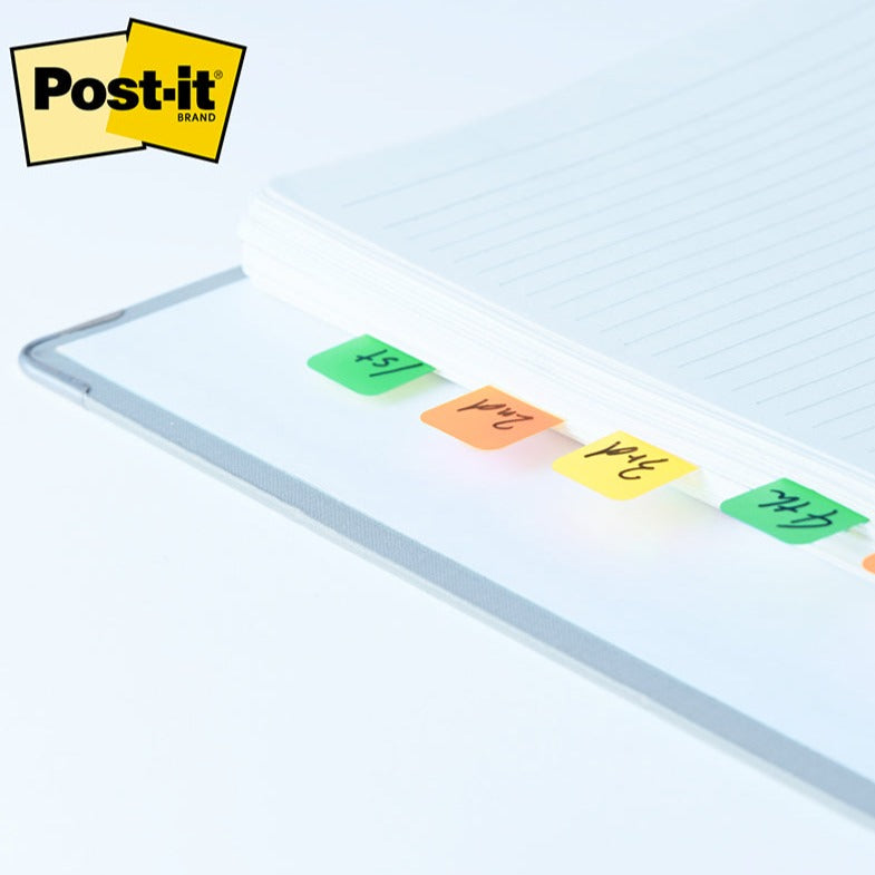 3M Post-it Film Assorted Colours Sticky Tabs 6