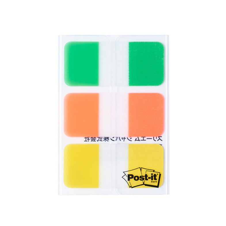 3M Post-it Film Assorted Colours Sticky Tabs 6