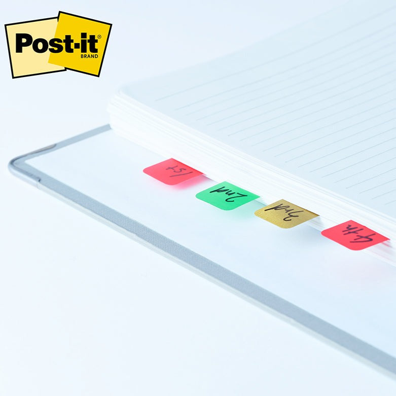 3M Post-it Film Assorted Colours Sticky Tabs 8