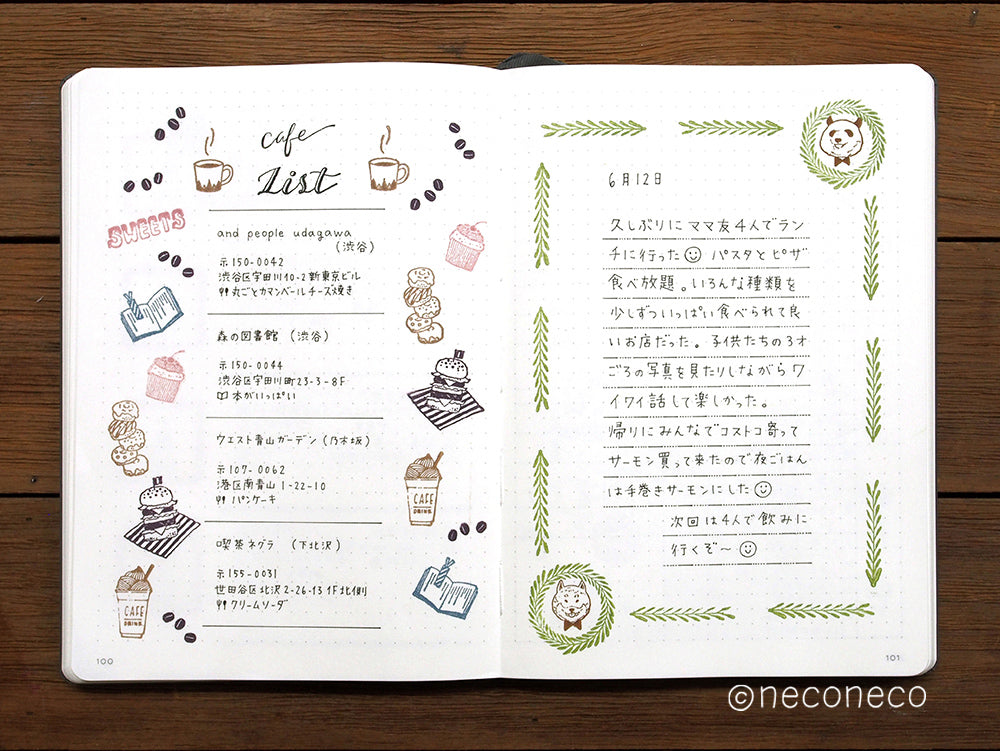 Kodomo No Kao x Neconeco Rubber Stamp - Cafe Drink